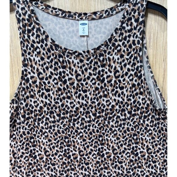 Old Navy - Women's Leopard Print Tank Top - Black/White - Medium - Picture 9 of 11
